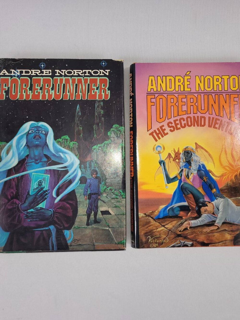 Andre Norton Forerunner & Second Venture Hardcover Book Club Edition Set